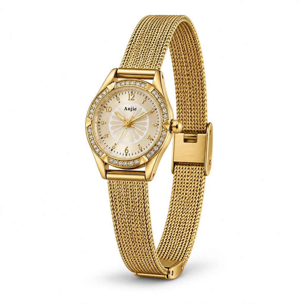 Esme Gold Mesh Watch