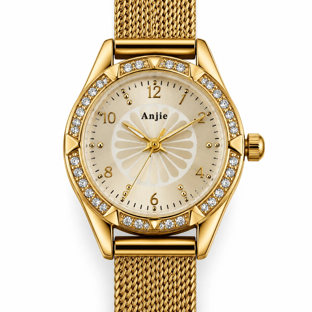 Esme Gold Mesh Watch