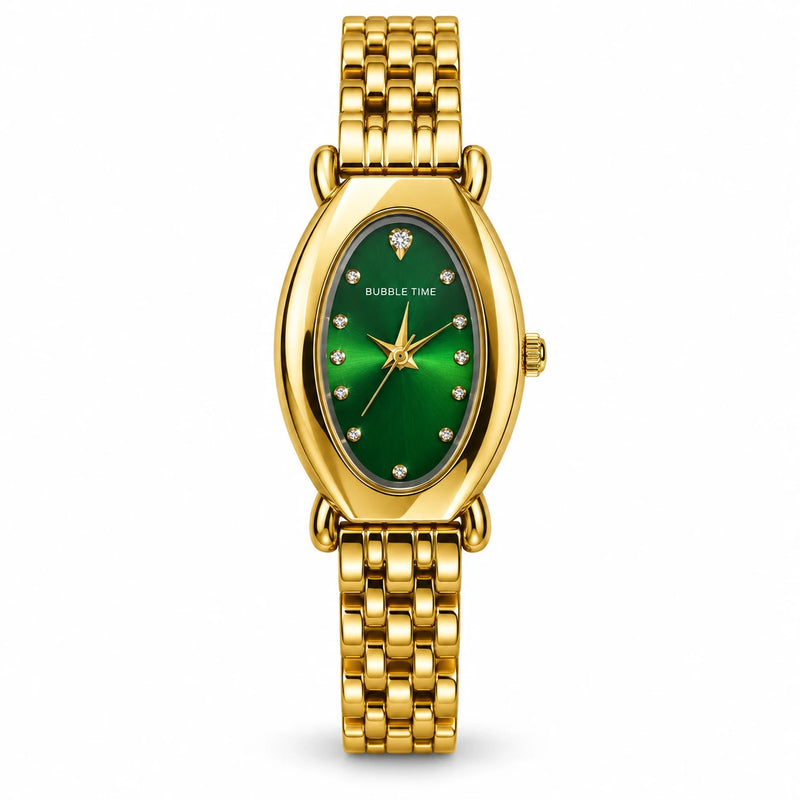 Lena Emerald Oval Watch
