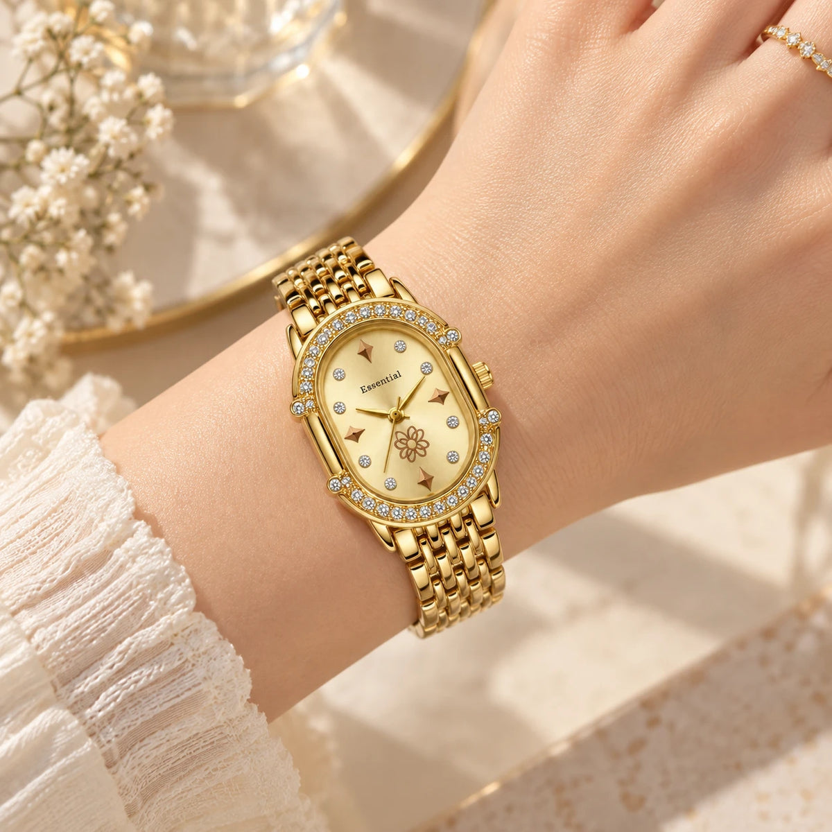 Amara Gold Oval Watch