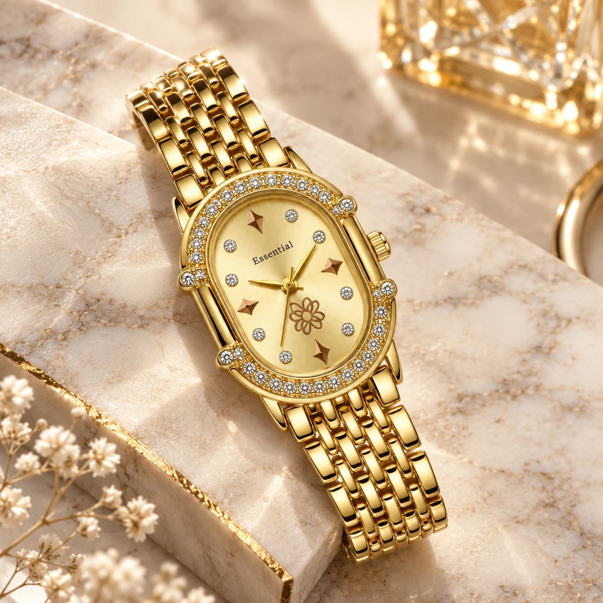 Amara Gold Oval Watch