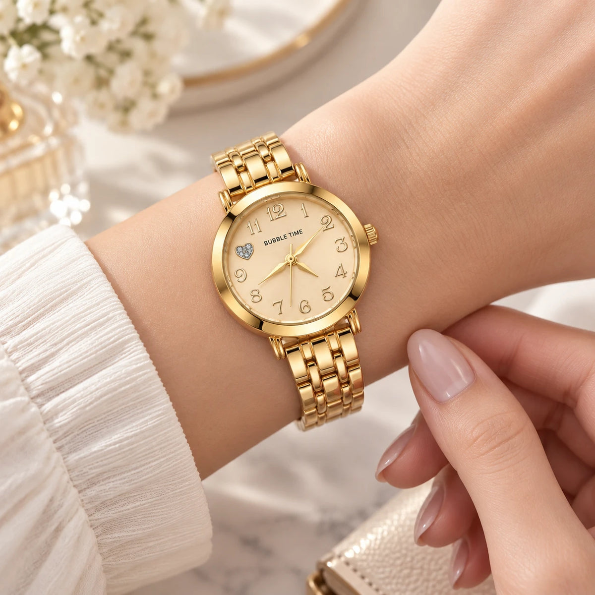 Maeve Gold Heart Watch