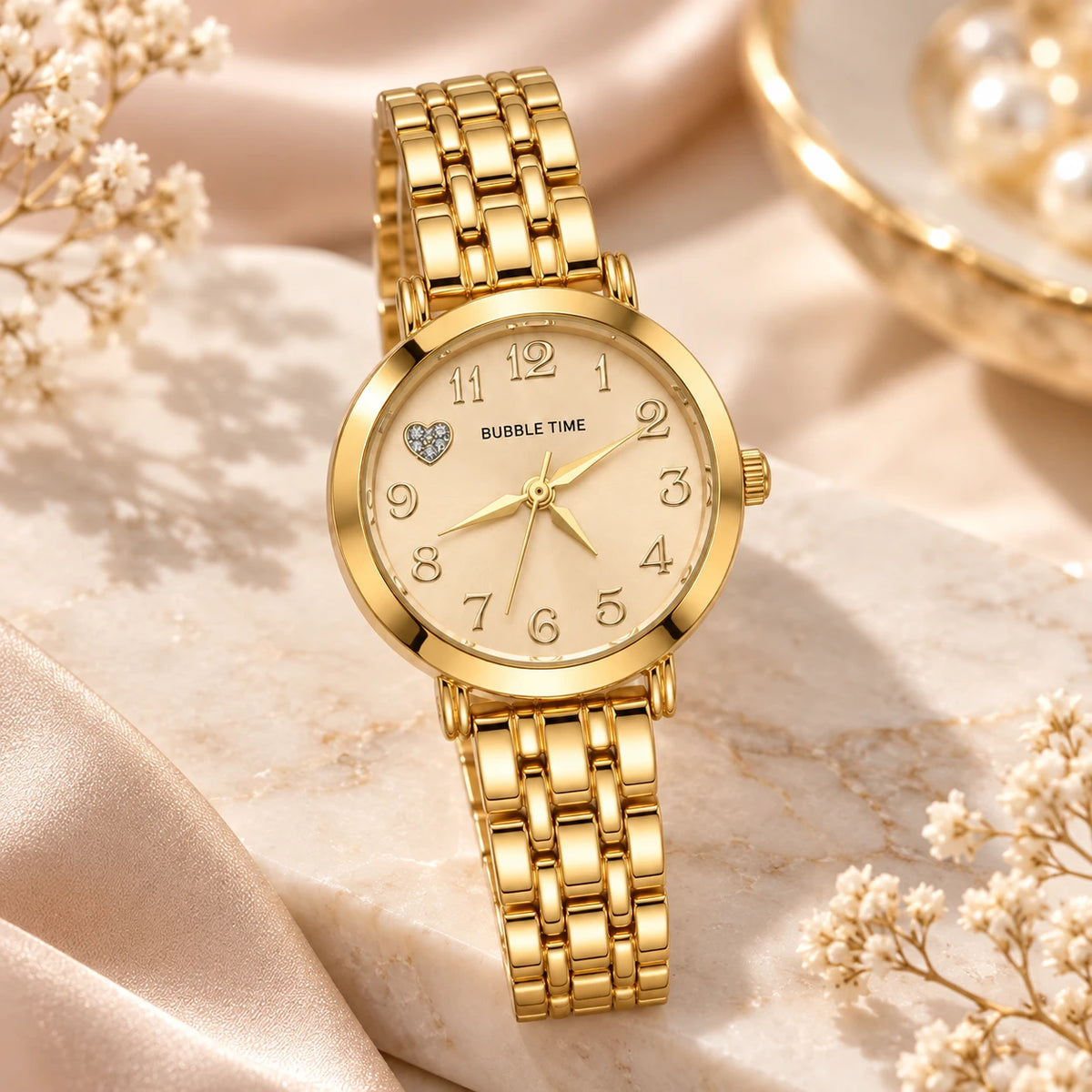 Maeve Gold Heart Watch
