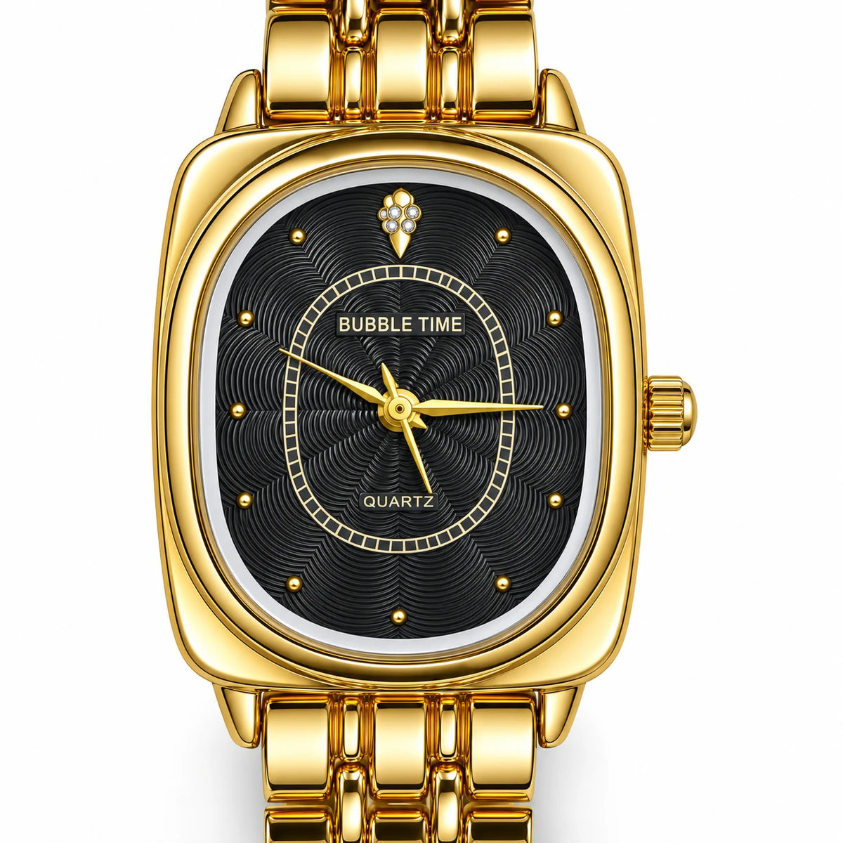 Leila Noir Gold Watch